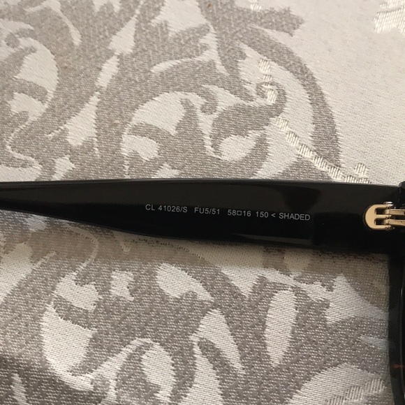 Celine Shadow Sunglasses CL41026/S Black Tortoise - Picture 7 of 8